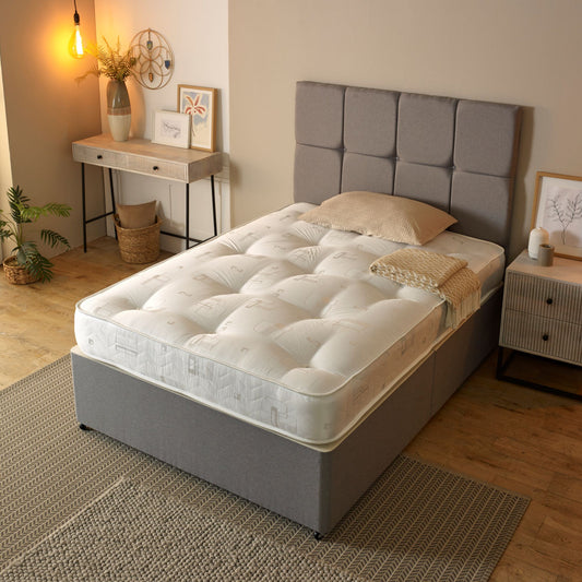 Harmony Superior Luxurious Super Plush Double Spring Mattress – Hand Tufted, Deep Filled, Extra Soft Sprung