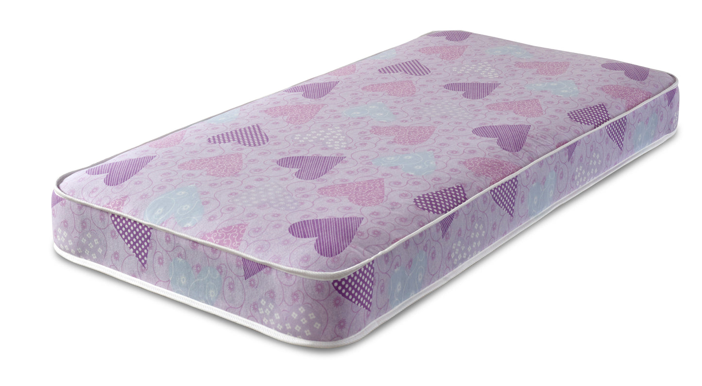 Luxury Pink Memory Foam Mattress with Sprung Support and Comfort