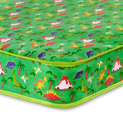 Dreamy Dinosaur Kids Fantasy Open Coil Spring Mattress