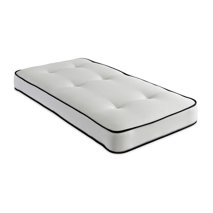 White Cloud Damask Dual side Dual life Tufted Foam Free Kids Value Spring Mattress