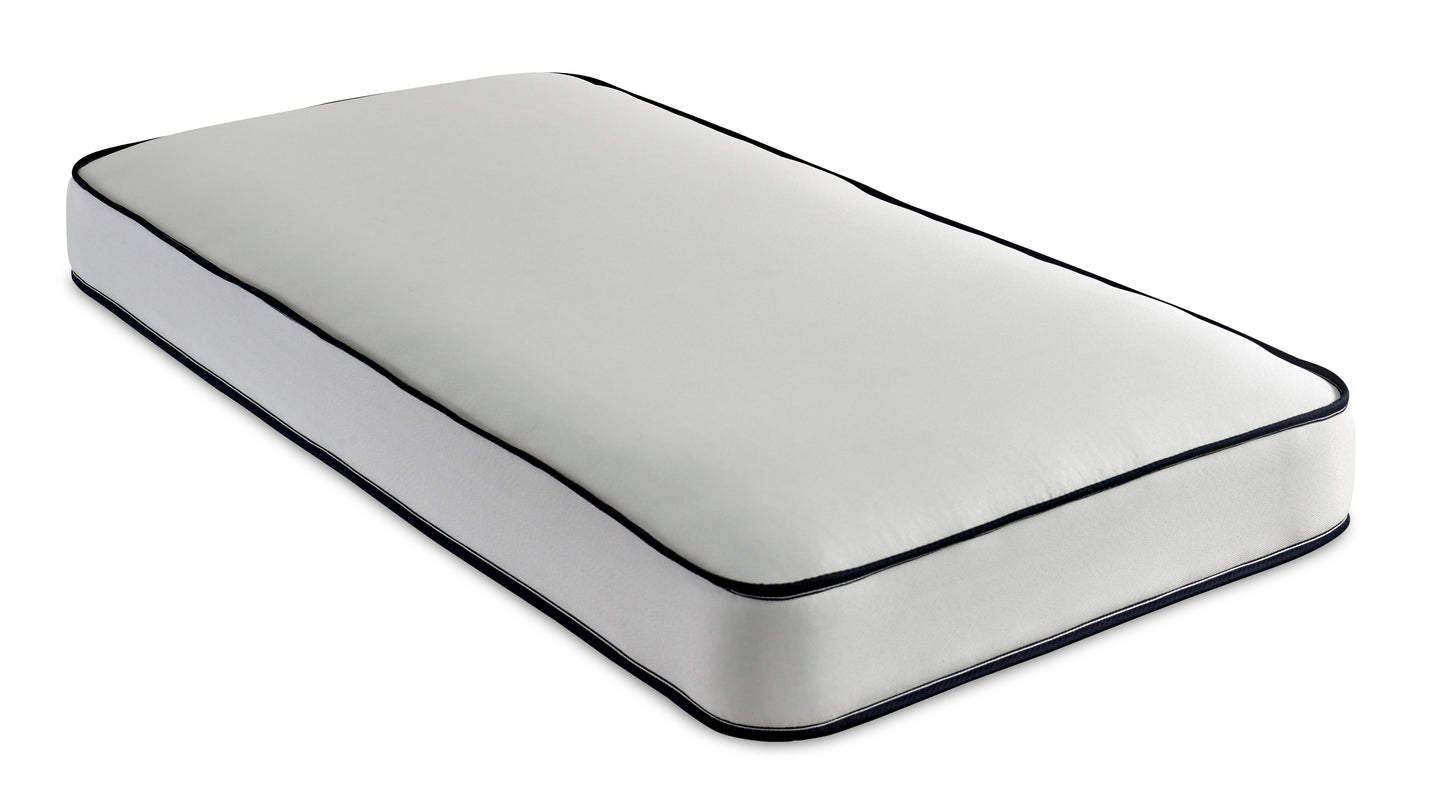 White Cloud Damask Dual side Dual life Flattop Foam Free Kids Value Spring Mattress