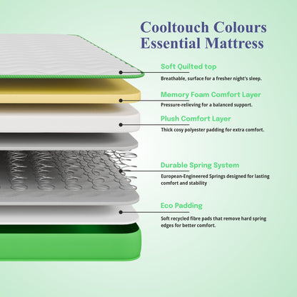 KIDS Green Bounce Hybrid Memory Foam Mattress