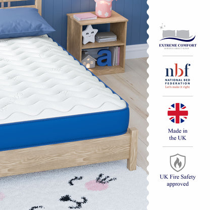 CloudBlue Hybrid Memory Foam and Open Coil Mattress
